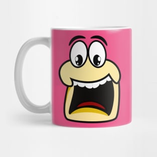 Scared Funny Face Cartoon Emoji Mug